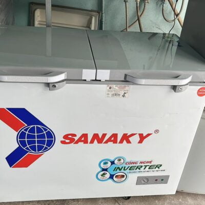 TỦ ĐÔNG MÁT SANAKY INVERTER 220 LÍT VH-2899W4K DÀN ĐỒNG MỚI 95%